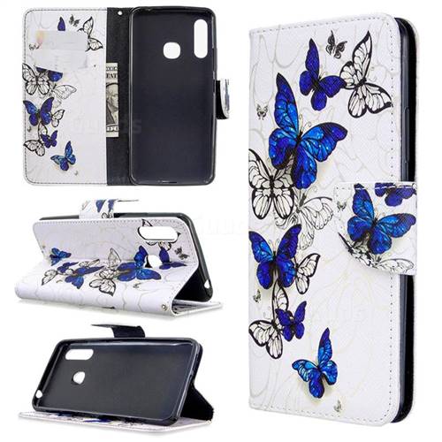 Flying Butterflies Leather Wallet Case for Samsung Galaxy A70e