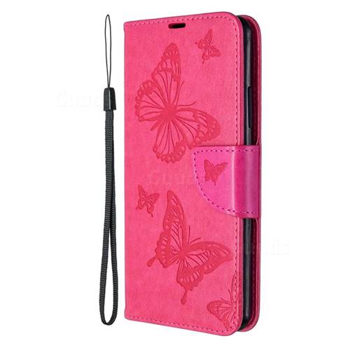 Embossing Double Butterfly Leather Wallet Case for Samsung Galaxy A70e ...