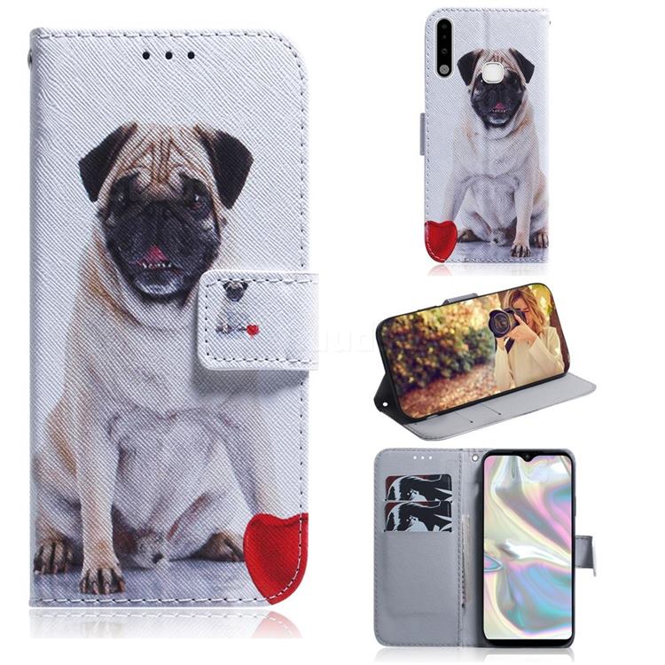 Pug Dog PU Leather Wallet Case for Samsung Galaxy A70e