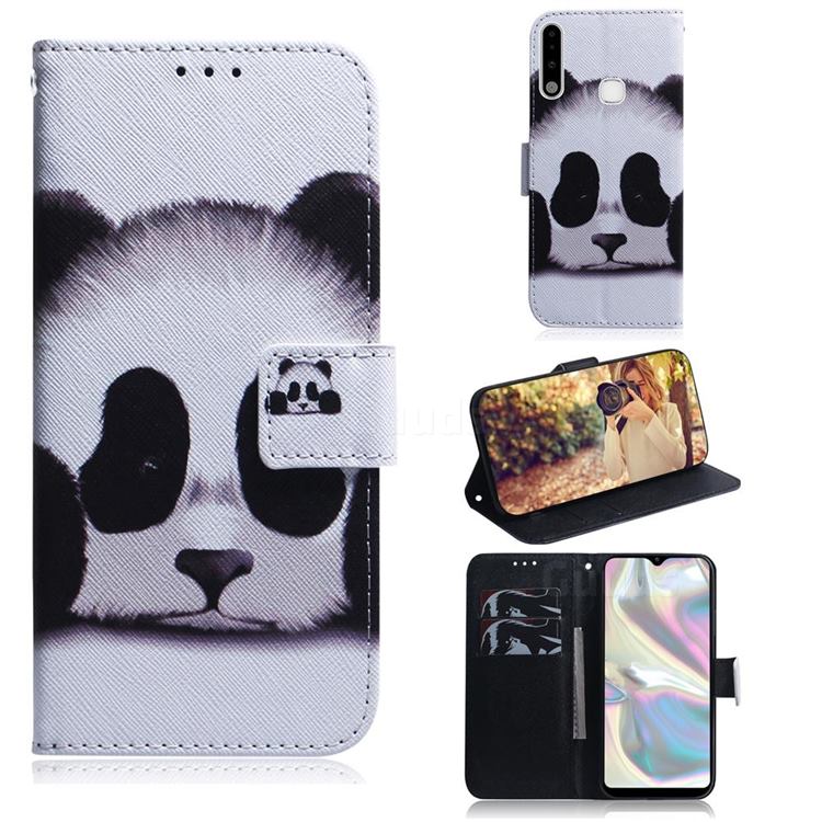 Sleeping Panda PU Leather Wallet Case for Samsung Galaxy A70e