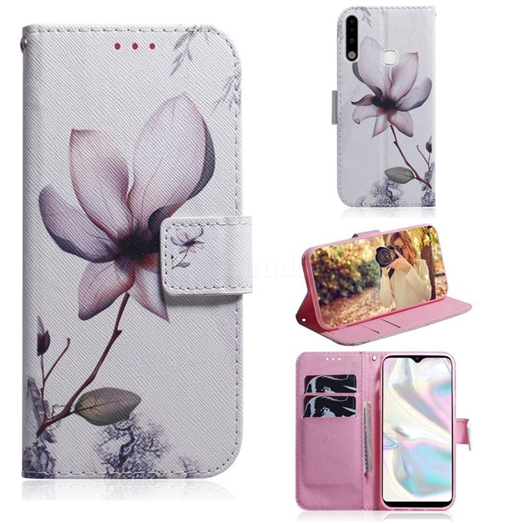 Magnolia Flower PU Leather Wallet Case for Samsung Galaxy A70e