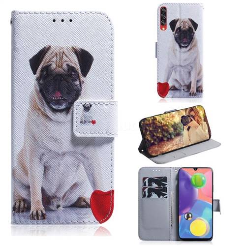 Pug Dog PU Leather Wallet Case for Samsung Galaxy A70s