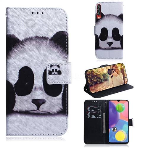 Sleeping Panda PU Leather Wallet Case for Samsung Galaxy A70s