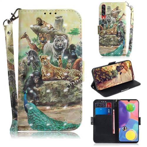 Beast Zoo 3D Painted Leather Wallet Phone Case for Samsung Galaxy A70s