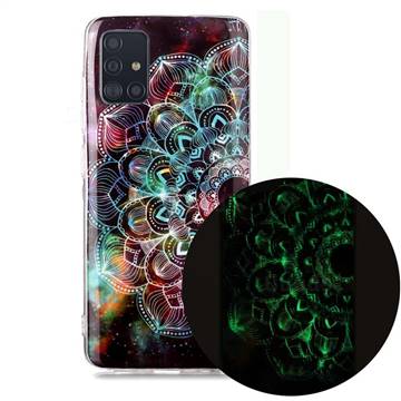 Datura Flowers Noctilucent Soft TPU Back Cover for Samsung Galaxy A71 4G