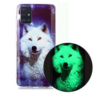 Galaxy Wolf Noctilucent Soft TPU Back Cover for Samsung Galaxy A71 4G