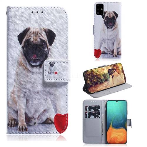 Pug Dog PU Leather Wallet Case for Samsung Galaxy A71 4G