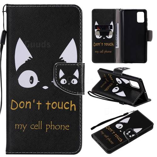 Cat Ears PU Leather Wallet Case for Samsung Galaxy A71 4G