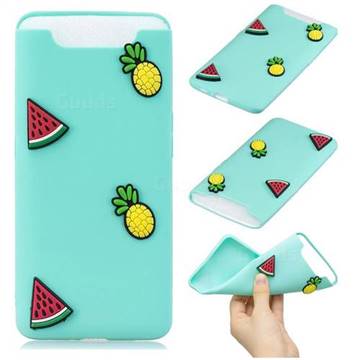 Watermelon Pineapple Soft 3D Silicone Case for Samsung Galaxy A80 A90