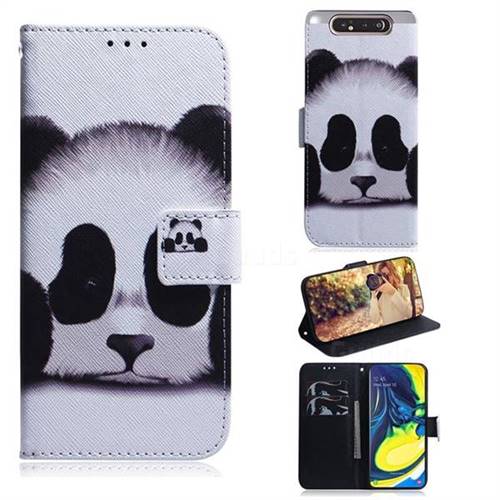 Sleeping Panda PU Leather Wallet Case for Samsung Galaxy A80 A90