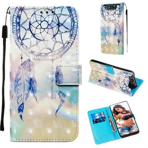 Fantasy Campanula 3D Painted Leather Wallet Case for Samsung Galaxy A80 A90