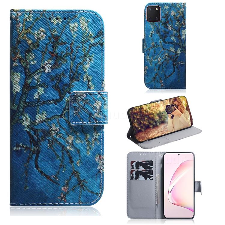 Apricot Tree PU Leather Wallet Case for Samsung Galaxy A81