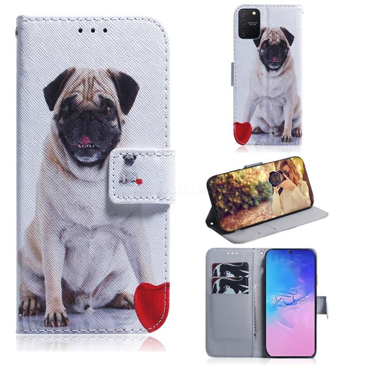 Pug Dog PU Leather Wallet Case for Samsung Galaxy A91