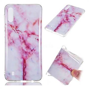 Red Grain Soft TPU Marble Pattern Phone Case for Samsung Galaxy M10