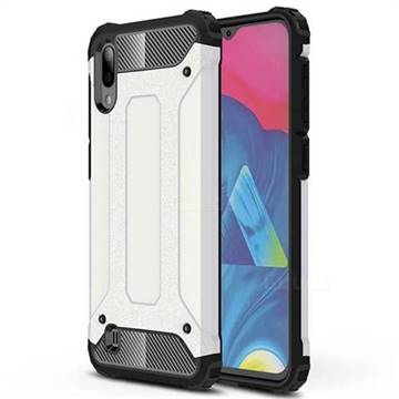 King Kong Armor Premium Shockproof Dual Layer Rugged Hard Cover for Samsung Galaxy M10 - White