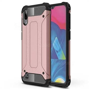 King Kong Armor Premium Shockproof Dual Layer Rugged Hard Cover for Samsung Galaxy M10 - Rose Gold