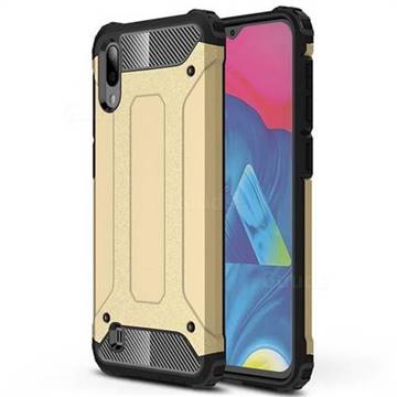 King Kong Armor Premium Shockproof Dual Layer Rugged Hard Cover for Samsung Galaxy M10 - Champagne Gold