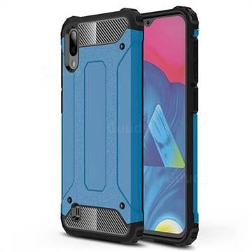 King Kong Armor Premium Shockproof Dual Layer Rugged Hard Cover for Samsung Galaxy M10 - Sky Blue