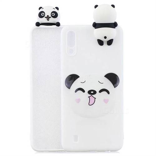 Smiley Panda Soft 3D Climbing Doll Soft Case for Samsung Galaxy M10