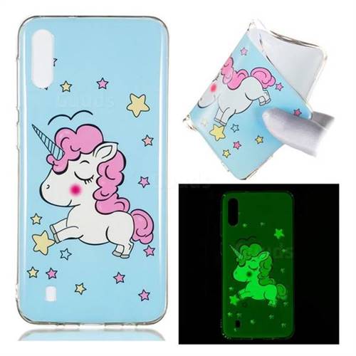 Stars Unicorn Noctilucent Soft TPU Back Cover for Samsung Galaxy M10