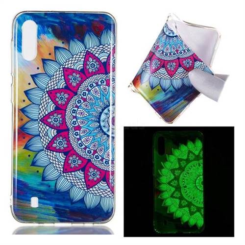 Colorful Sun Flower Noctilucent Soft TPU Back Cover for Samsung Galaxy M10