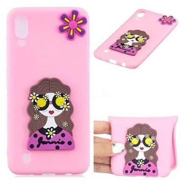Violet Girl Soft 3D Silicone Case for Samsung Galaxy M10