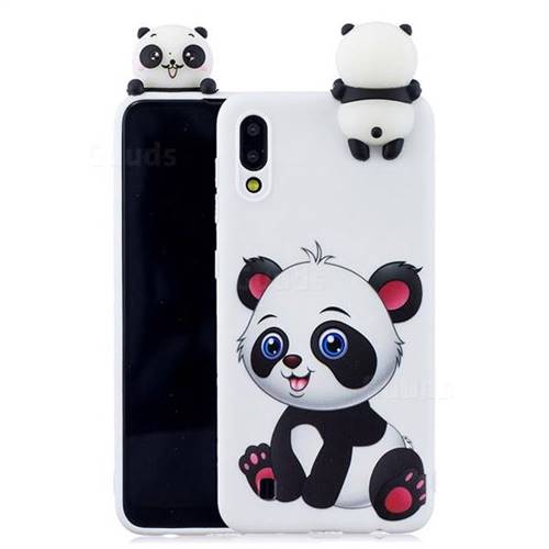 Panda Girl Soft 3D Climbing Doll Soft Case for Samsung Galaxy M10