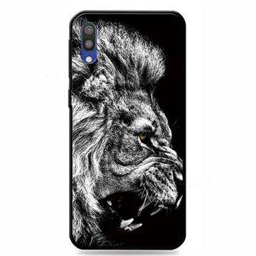 Lion 3D Embossed Relief Black TPU Cell Phone Back Cover for Samsung Galaxy M10