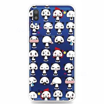 Mini Panda Clear Varnish Soft Phone Back Cover for Samsung Galaxy M10