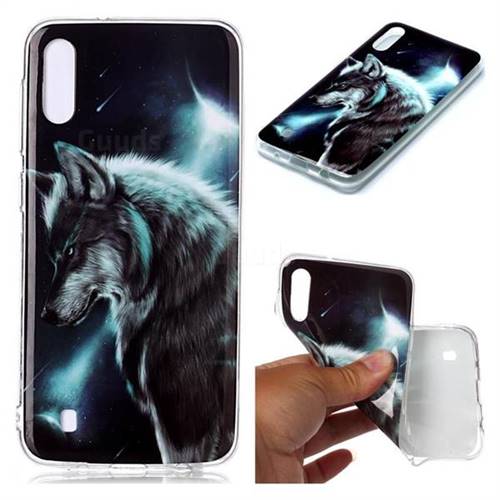 Fierce Wolf Soft TPU Cell Phone Back Cover for Samsung Galaxy M10