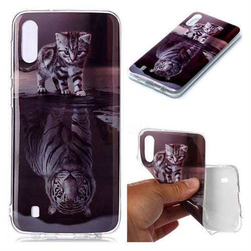 Cat and Tiger Soft TPU Cell Phone Back Cover for Samsung Galaxy M10