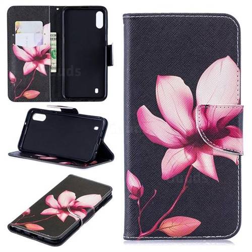 Lotus Flower Leather Wallet Case for Samsung Galaxy M10