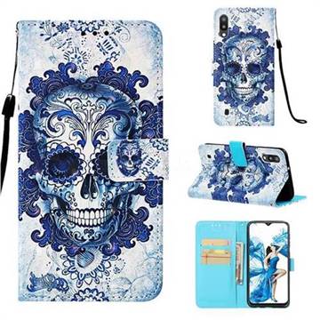 Cloud Kito 3D Painted Leather Wallet Case for Samsung Galaxy M10