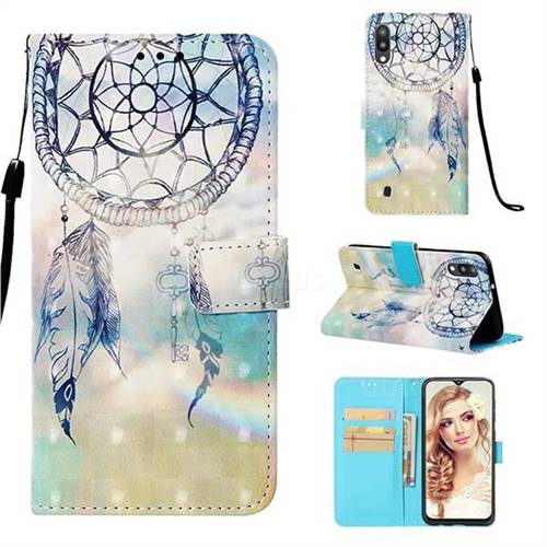 Fantasy Campanula 3D Painted Leather Wallet Case for Samsung Galaxy M10