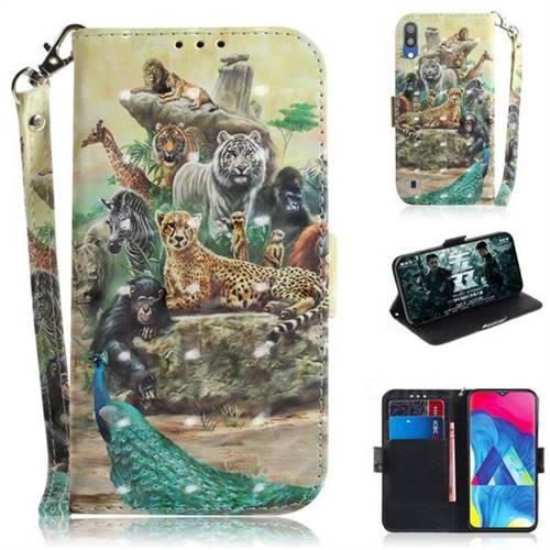 Beast Zoo 3D Painted Leather Wallet Phone Case for Samsung Galaxy M10