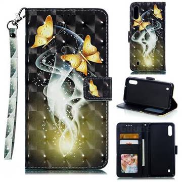Dream Butterfly 3D Painted Leather Phone Wallet Case for Samsung Galaxy M10