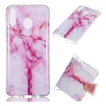 Red Grain Soft TPU Marble Pattern Phone Case for Samsung Galaxy M20