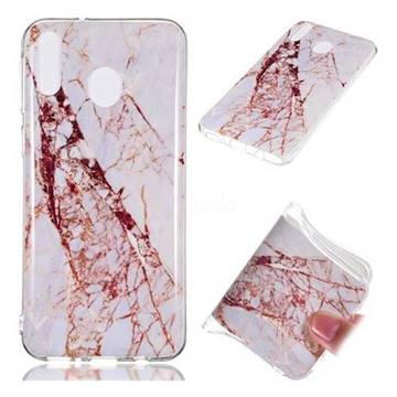 White Crushed Soft TPU Marble Pattern Phone Case for Samsung Galaxy M20