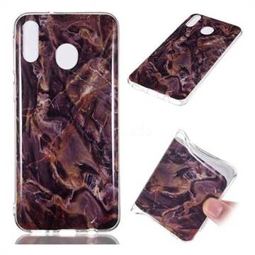 Brown Soft TPU Marble Pattern Phone Case for Samsung Galaxy M20