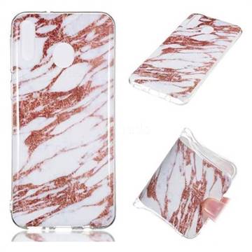 Rose Gold Grain Soft TPU Marble Pattern Phone Case for Samsung Galaxy M20