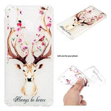 Always be Brave Anti-fall Clear Varnish Soft TPU Back Cover for Samsung Galaxy M20