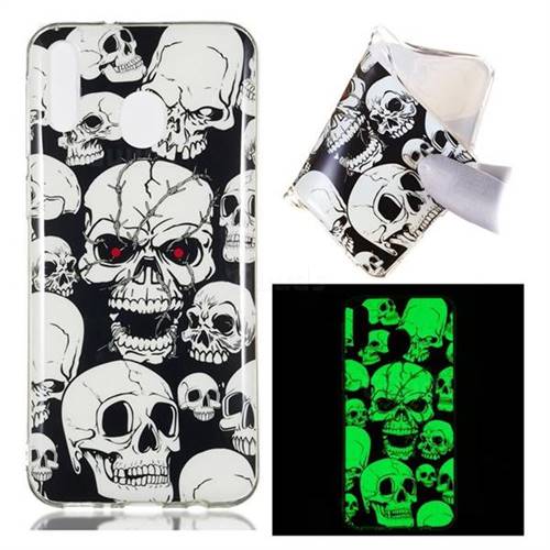 Red-eye Ghost Skull Noctilucent Soft TPU Back Cover for Samsung Galaxy M20