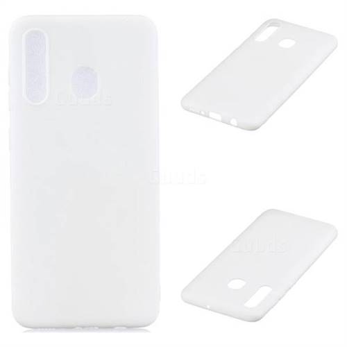 Candy Soft Silicone Protective Phone Case for Samsung Galaxy M20 - White