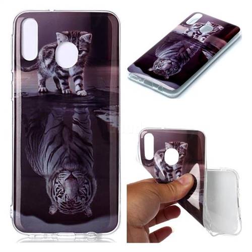 Cat and Tiger Soft TPU Cell Phone Back Cover for Samsung Galaxy M20