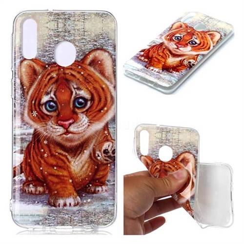 Cute Tiger Baby Soft TPU Cell Phone Back Cover for Samsung Galaxy M20