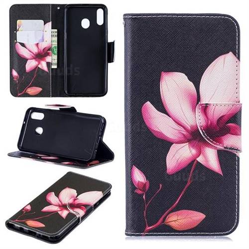Lotus Flower Leather Wallet Case for Samsung Galaxy M20