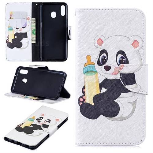 Baby Panda Leather Wallet Case for Samsung Galaxy M20