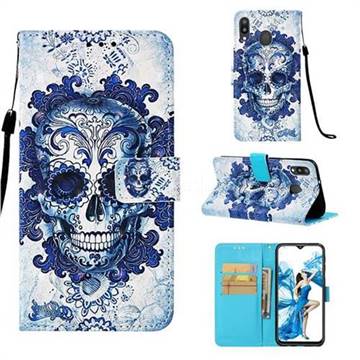 Cloud Kito 3D Painted Leather Wallet Case for Samsung Galaxy M20