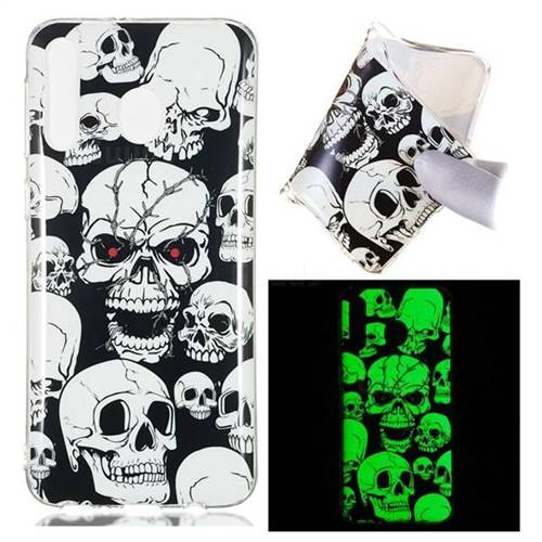 Red-eye Ghost Skull Noctilucent Soft TPU Back Cover for Samsung Galaxy M30