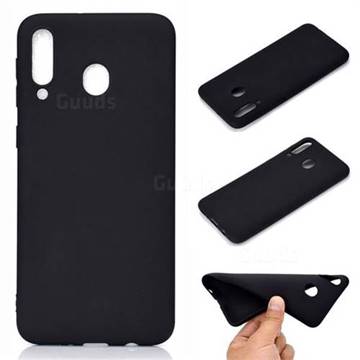 Candy Soft TPU Back Cover for Samsung Galaxy M30 - Black